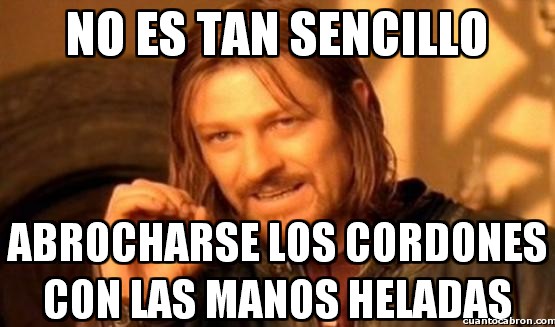 Por qu los cordones no se abrochan solos de una vez