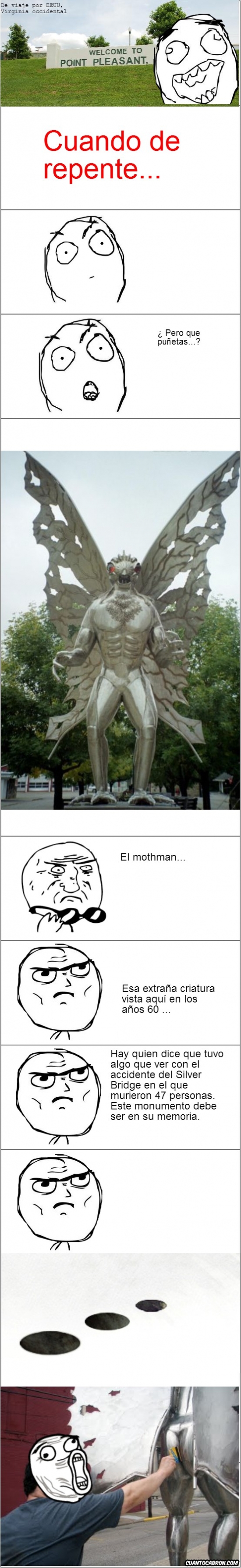 Lol - La inquietante estatua del Mothman