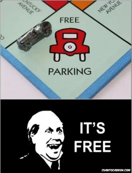 coche,free parking,it´s free,monopoly