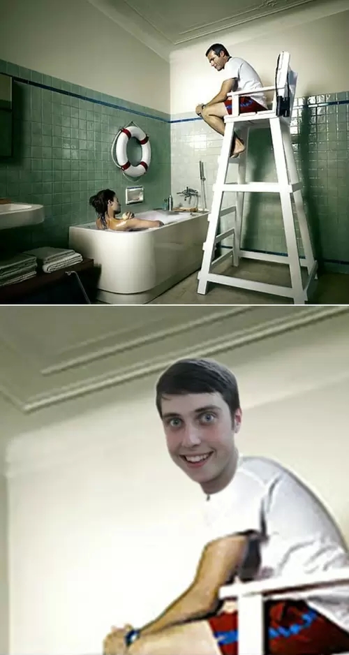 Meme_otros - El novio obsesivo vigilando hasta en la ducha