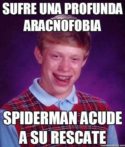 aracnofobia,arañas,miedo,rescate,spiderman