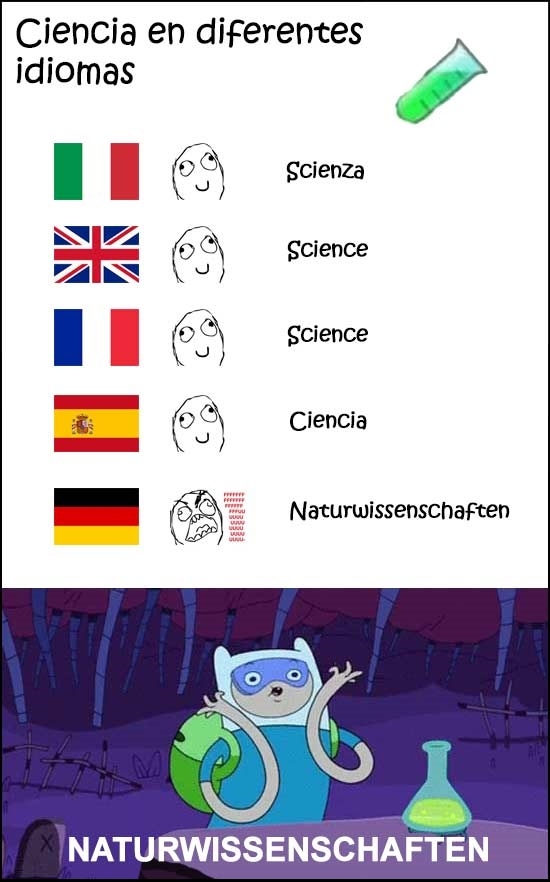 alemán,ciencia,finn,hora de aventuras,idiomas,naturwissenschaften