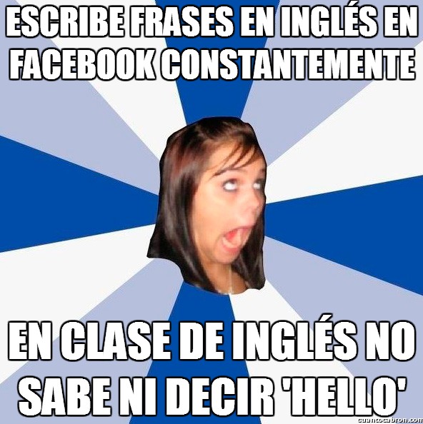 clase,corta,facebook,frases,ingles,más tonta que un ladrillo