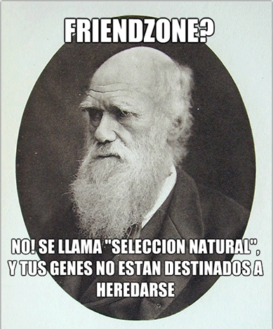 amigos,Darwin,forever alone,friendzone,novia,nunca tendrás novia en tu vida,predicción,Selección natural
