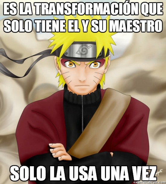 Meme_otros - Naruto no sabe aprovechar los recursos de los que dispone...