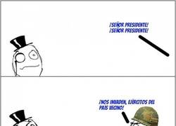 Enlace a Sabiduría presidencial ante la inminente invasión militar