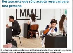 Enlace a El restaurante en el que los Forever Alones se sienten como en casa