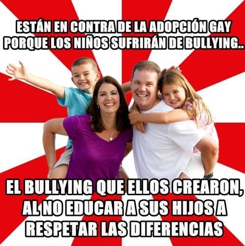 bullying,diferencias,hijos,homoparental,niños,respetar,si a la adopcion
