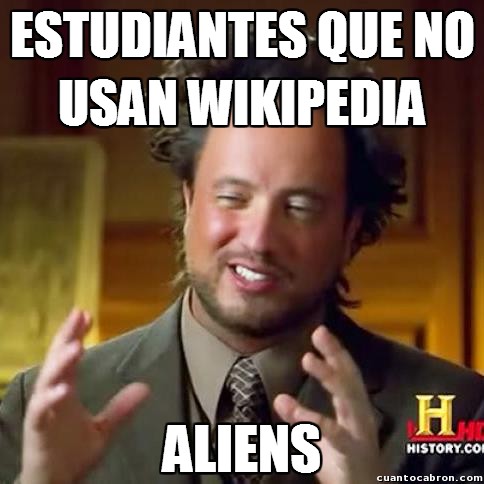 aliens,estudiantes,usar,wikipedia