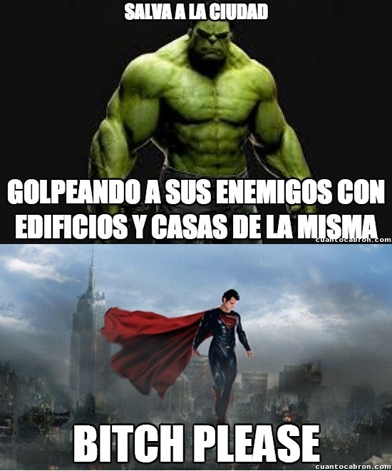 ciudad,destruir,hulk,man of steel,superman