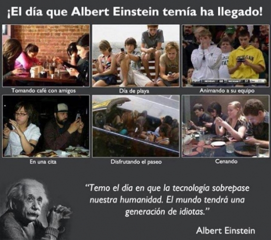 actual,Albert Einstein,generacíon,genio,humanidad,idiotas,sobrepasar,superar,tecnologia