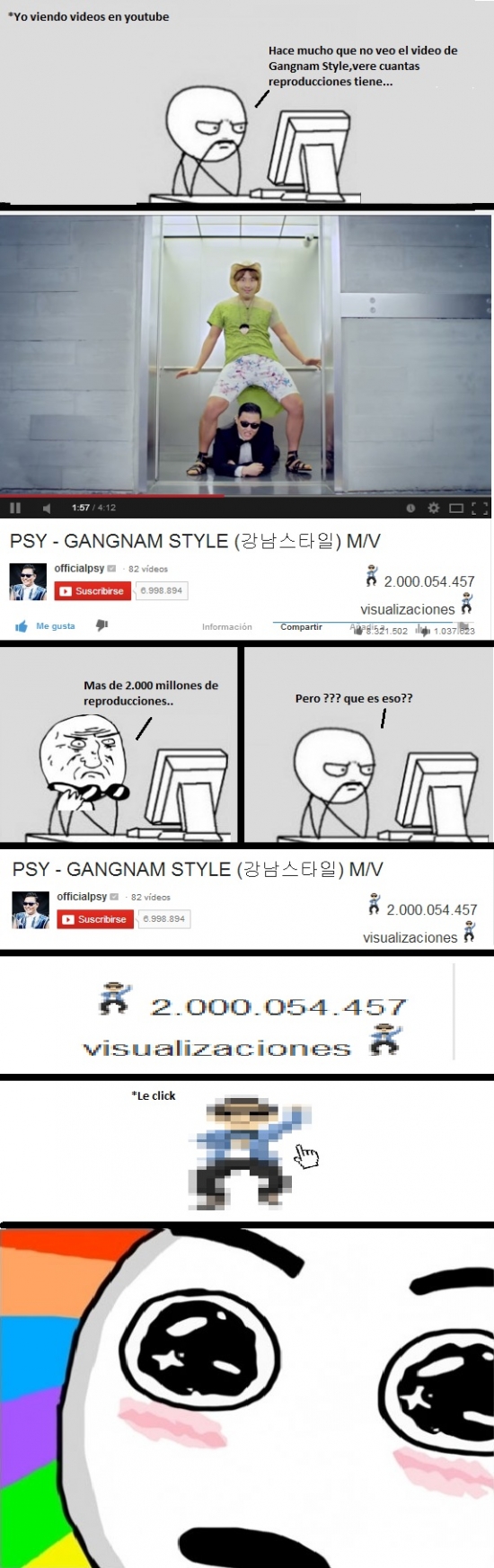 Amazed - Gangnam Style alcanza 2.000 millones de visualizaciones y Youtube lo celebra así