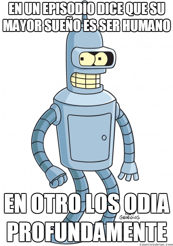 Meme_otros - La bipolaridad de Bender