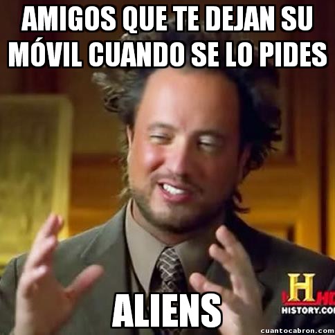 Aliens,Amigos,Móvil,Pedir,Smartphone,Teléfono