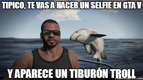 agua,GTA V,mar,photobomb,saltar,selfie,tiburon