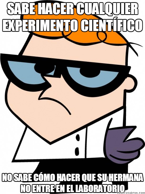 Meme_otros - Dexter no es tan listo en realidad