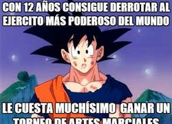 Enlace a Goku ya tenía sus problemas de pequeño