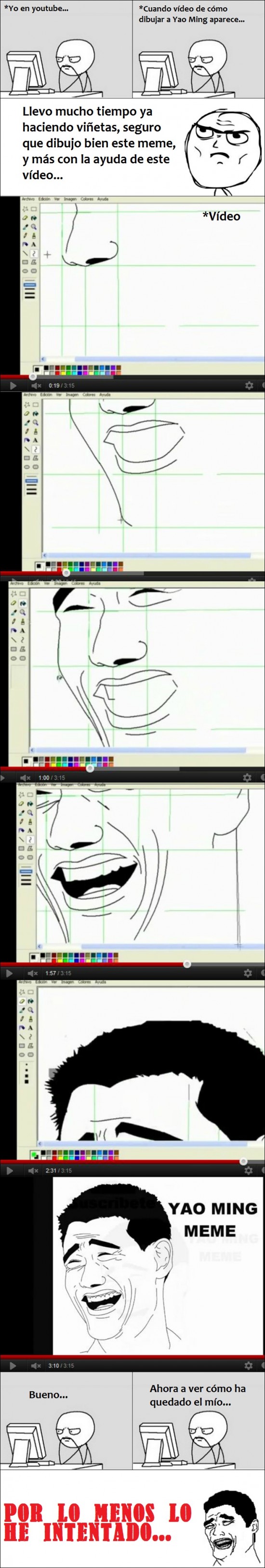 computer guy,dibujar,meme,mi increible talento dibujando,Yao Ming,youtube