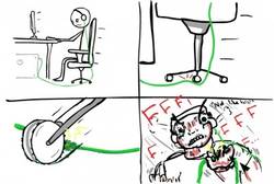 Enlace a Las sillas de oficinas, asesinas naturales de cables de auriculares