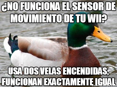 Pato_consejero - Solución por si se te estropea el sensor de movimiento de tu Wii