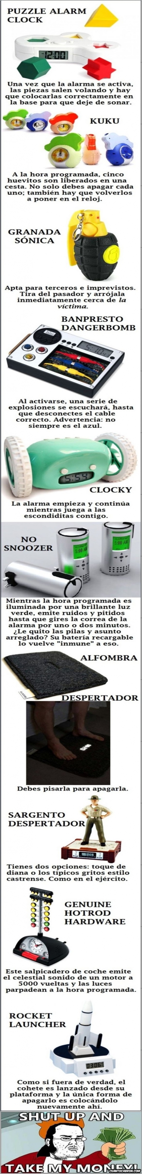 Despertador hot sale para perezosos