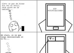 Enlace a Qué raro, no tengo notificaciones en el móvil...