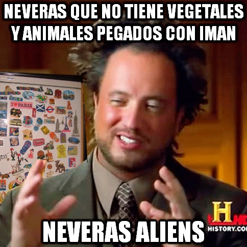 aliens,frigorificos,frutas,imanes,meme,neveras,vegetales