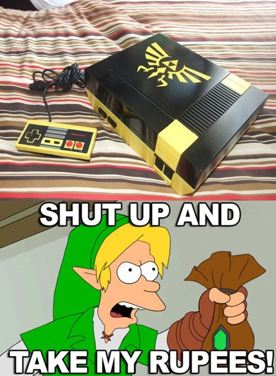 link,modder,NES,nintendo entertainment system,shut up and take my rupees