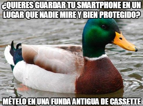 Pato_consejero - El lugar más seguro para guardar tu smartphone