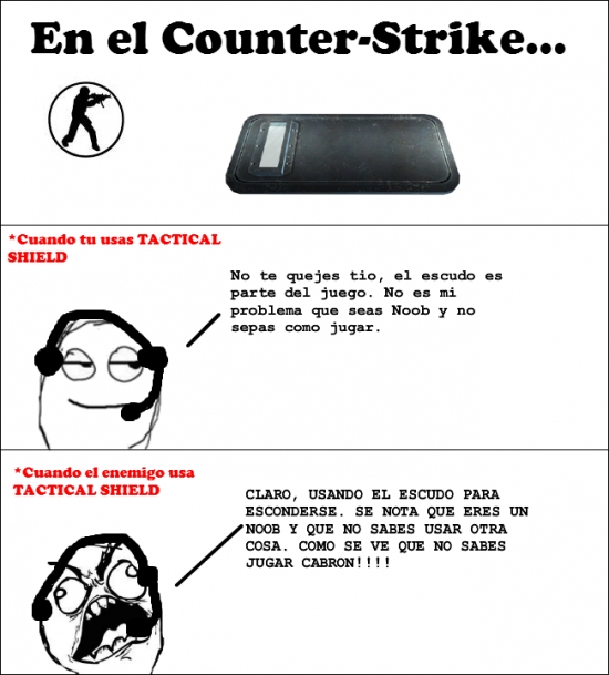 C.S,counter strike,escudo,noobs,rage guy