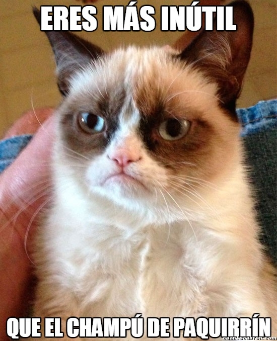 Grumpy_cat - ¡Pero Grumpy, tampoco te pases tanto!
