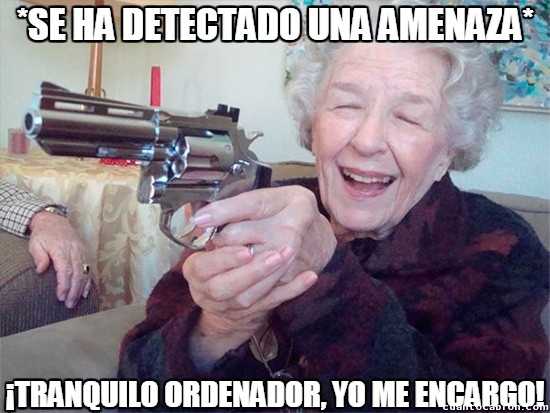 Abuela_amenazas - Amenazas a la abuela... ¡Que no te pase ná!