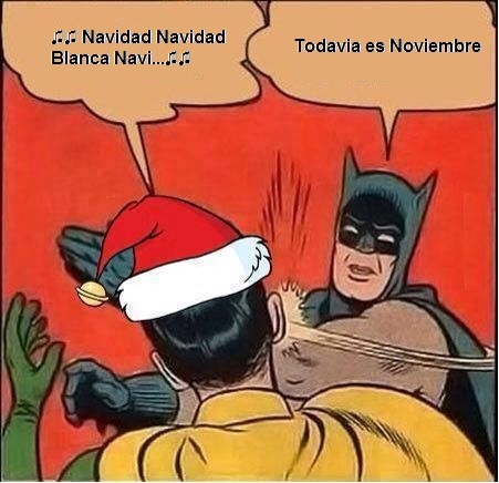 Batman,demasiado pronto,navidad,noviembre,robin,robin slap,ya es demasiado tarde