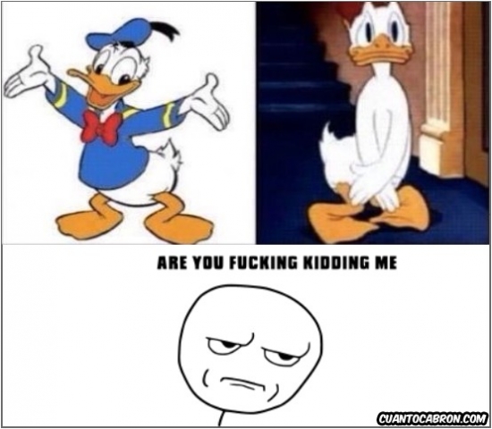 Kidding_me - El Pato Donald no tiene muy claro el tema de la ropa