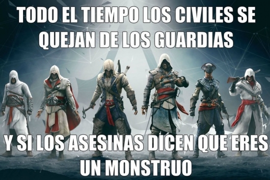 Assassin's Creed,civiles,guardias,matar,monstruo,¿por que no mejor los politicos?