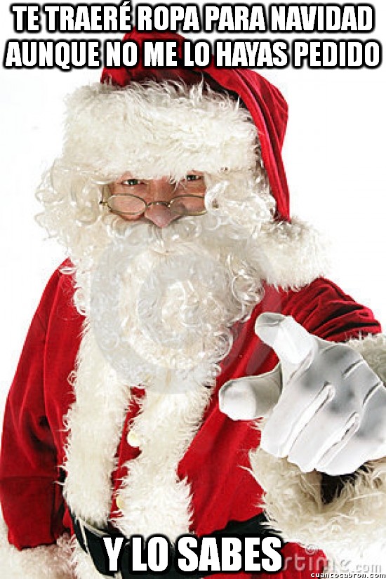 Meme_otros - Papá Noel y sus regalos de todos los años