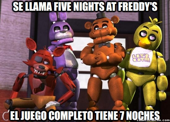 Meme_otros - Será que Seven Nights at Freddy's no queda tan bien, ¿verdad?