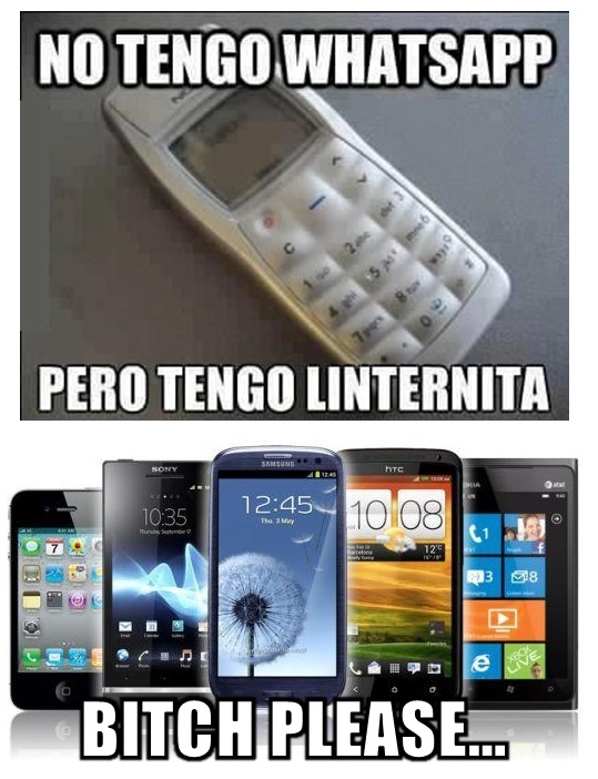 Meme_otros - ¿Teléfonos móviles con linterna? Eeeh... ¿TODOS?