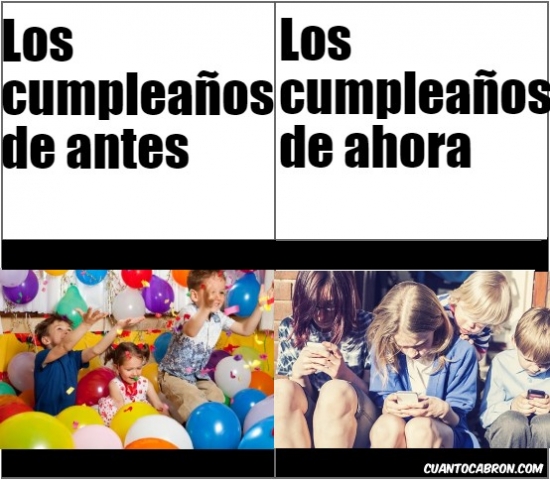 cumpleaños,daño,globos,jugar,niñas,niños,smartphones