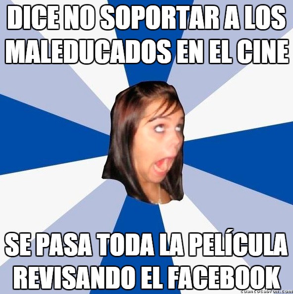 Amiga_facebook_molesta - Los maleducados en el cine