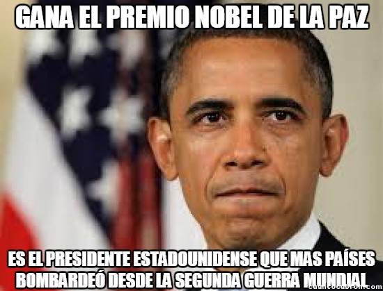 Meme_otros - La incoherencia del premio Nobel de Obama