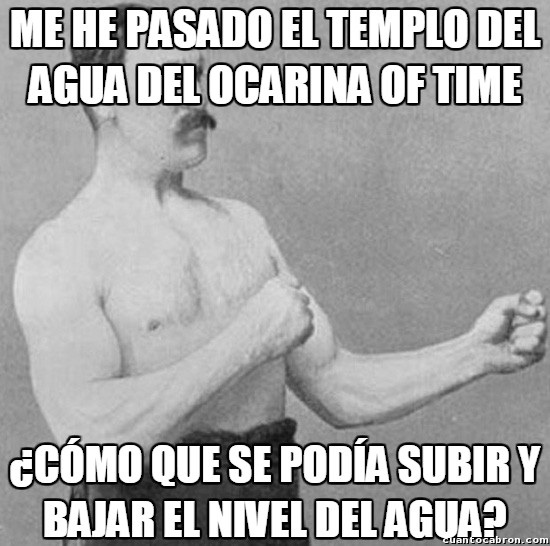 ocarina of time,overly manly man,templo del agua,zelda