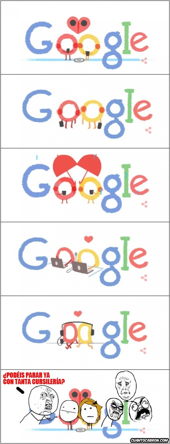 Pokerface - Perdiendo la paciencia con el doodle de Google de San Valentin