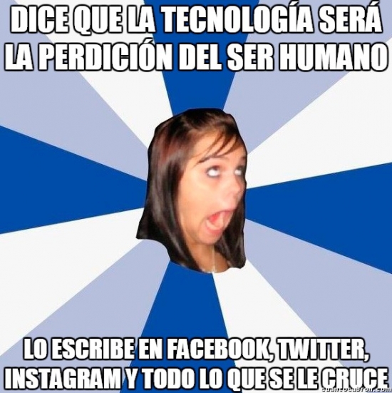 Amiga_facebook_molesta - La tecnología pondrá fin al contacto humano
