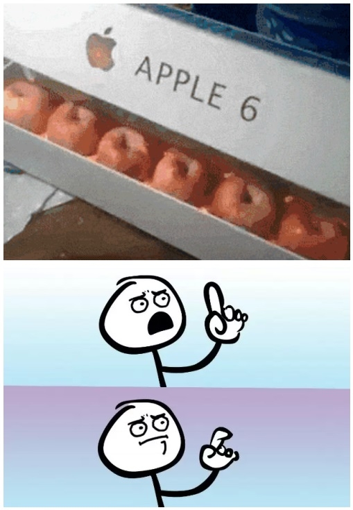 6,apple,caja,iPhone,manzana,pero,troll,wait what?