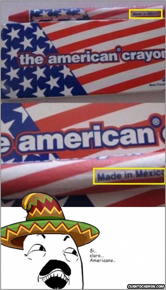 america,bigote,ceras,crayons,made in mexico,mexico,USA