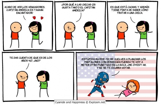 Otros - El Capitán América sabe cómo tratar a una chica