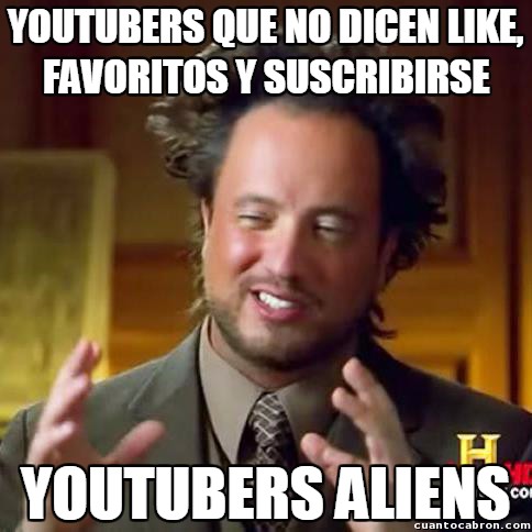 Aliens,favoritos,like,suscribirse,youtube,youtuber