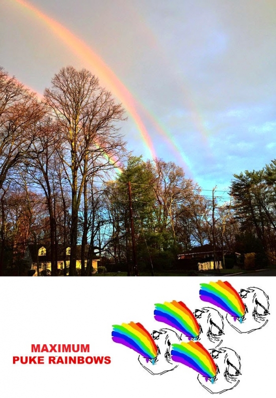 Puke_rainbows - La naturaleza a veces también tiene bugs y pasan estas cosas