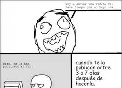 Enlace a Distintas reacciones cuando te publican una viñeta